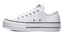 Cargar imagen en el visor de la galería, Converse - Chuck Taylor All Star Plataforma Clean Leather Piel Blanca
