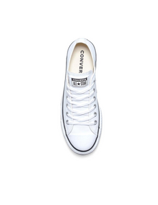 Converse - Chuck Taylor All Star Plataforma Clean Leather Piel Blanca