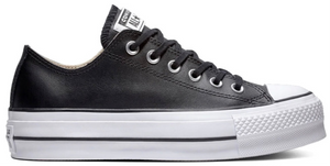 Converse - Chuck Taylor All Star Plataforma Clean Leather Piel Negra